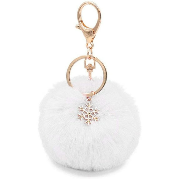 Yuehao Key Chain, Key Holder, Modern Fashion Artificial Ball Keychain Furry Accessory Bag Or Car Pendant