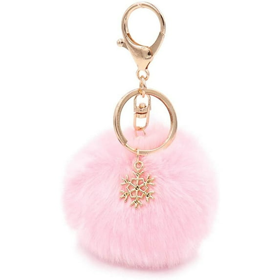 Yuehao Key Chain, Key Holder, Modern Fashion Artificial Ball Keychain Furry Accessory Bag Or Car Pendant