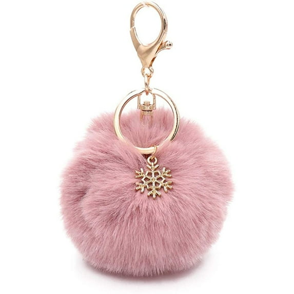 Yuehao Key Chain, Key Holder, Modern Fashion Artificial Ball Keychain Furry Accessory Bag Or Car Pendant