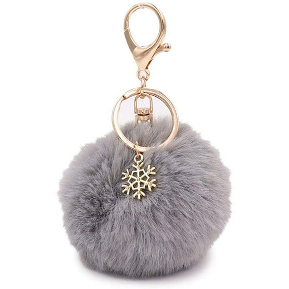 Yuehao Key Chain, Key Holder, Modern Fashion Artificial Ball Keychain Furry Accessory Bag Or Car Pendant
