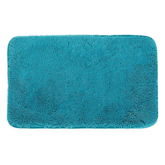 Yuehao Long Hair Polyester Indoor Bathroom Doormat, 16" x 24"