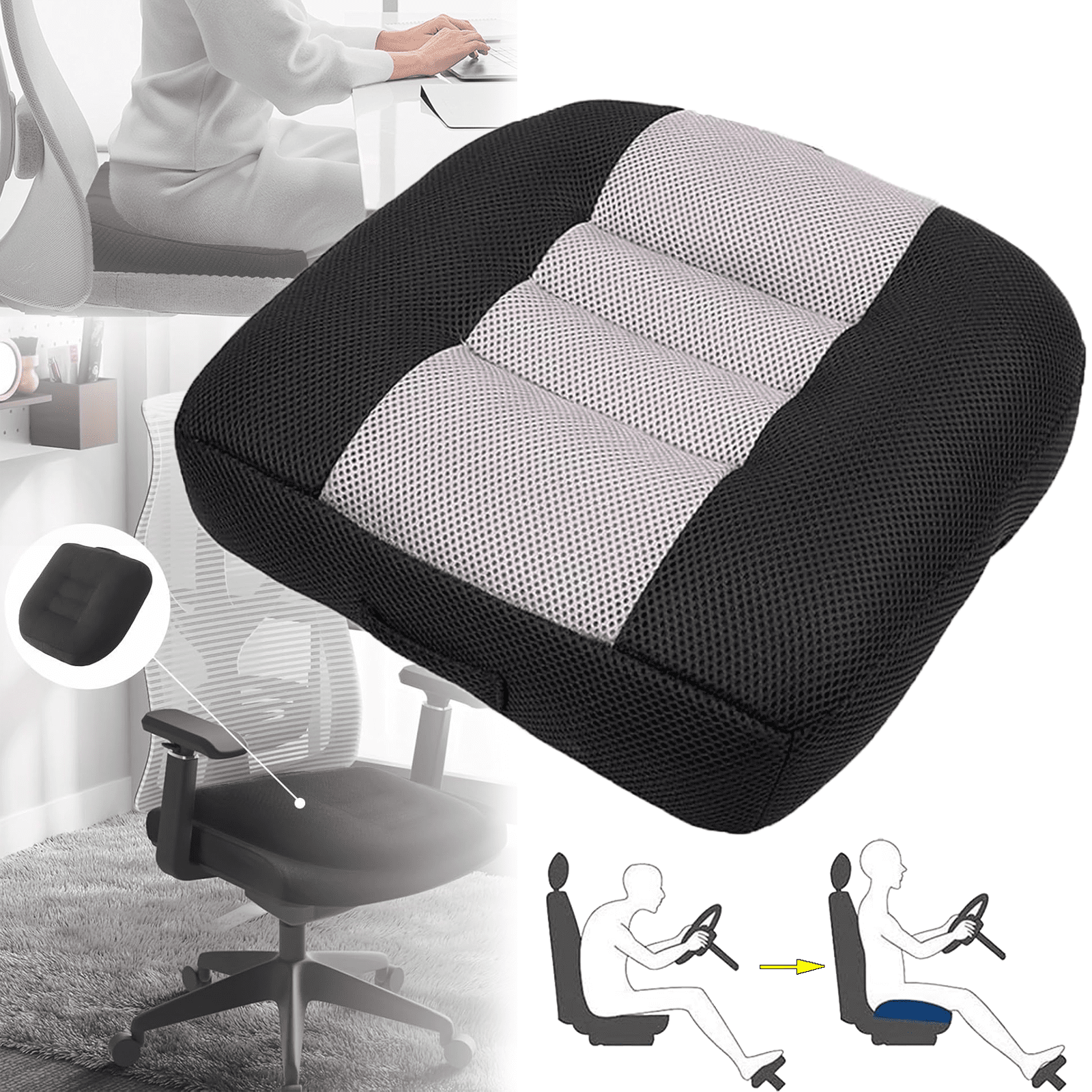 Car Seat Cushions for Height in Car Seat Cushions by Type Walmart