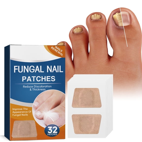 Yuelianxi 32 Pcs Nail Repair Stickers, Breathable Foot Care Patches, Self-Adhesive Toenail Repair, Elastic & Waterproof