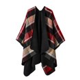 thumbnail image 1 of Yuelianxi Autumn Winter Imitation Plaid Cloak with Warm Shawl on Top, 1 of 2