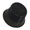 thumbnail image 1 of Yuelianxi Bucket Hat for Women Men Summer Jean Bucket Cap Adjustable Sun Hats for Women Travel Outdoor Beach Black, 1 of 5