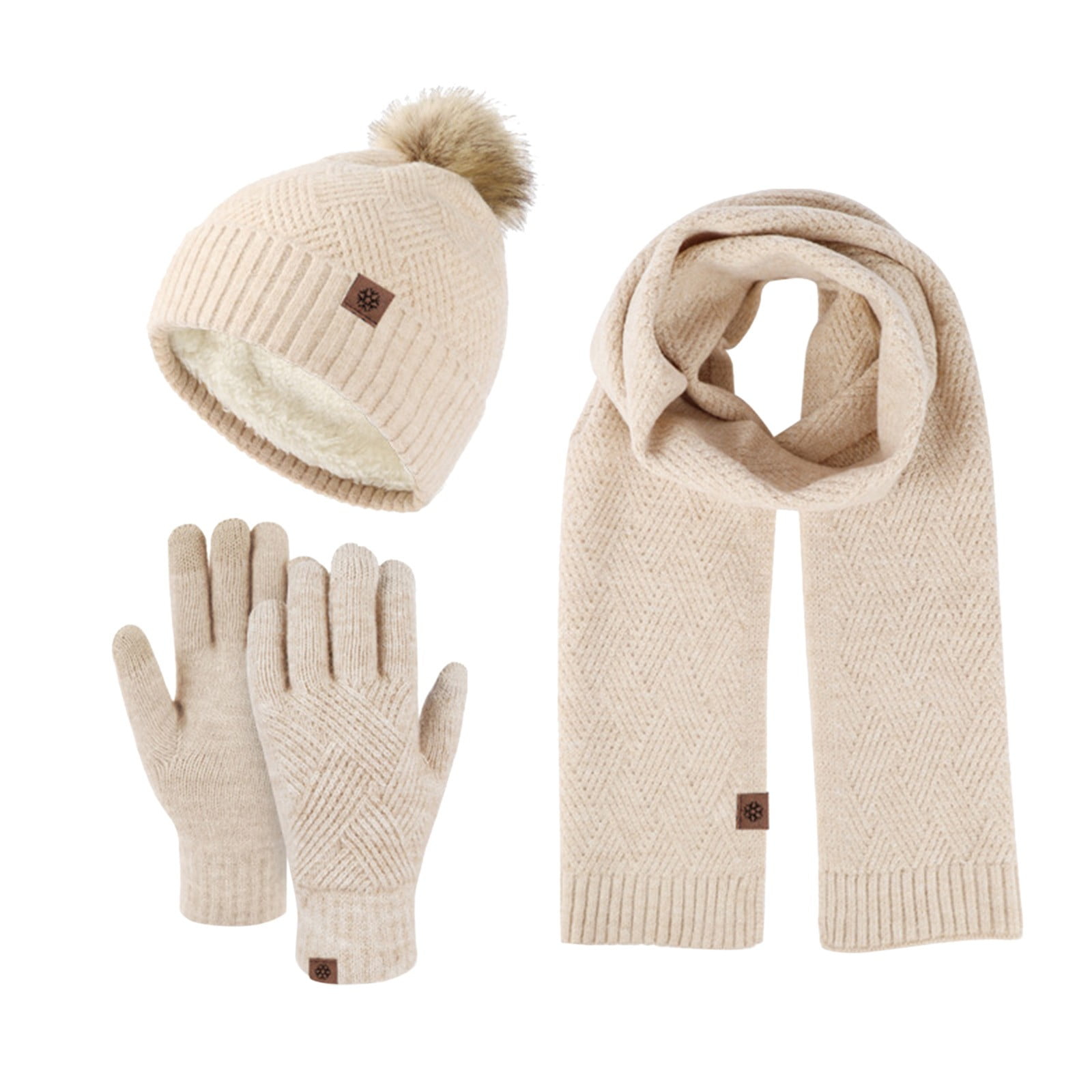 SET CLASSIC SCARF AND HAT IN GRAY RABBIT WOOL 434626