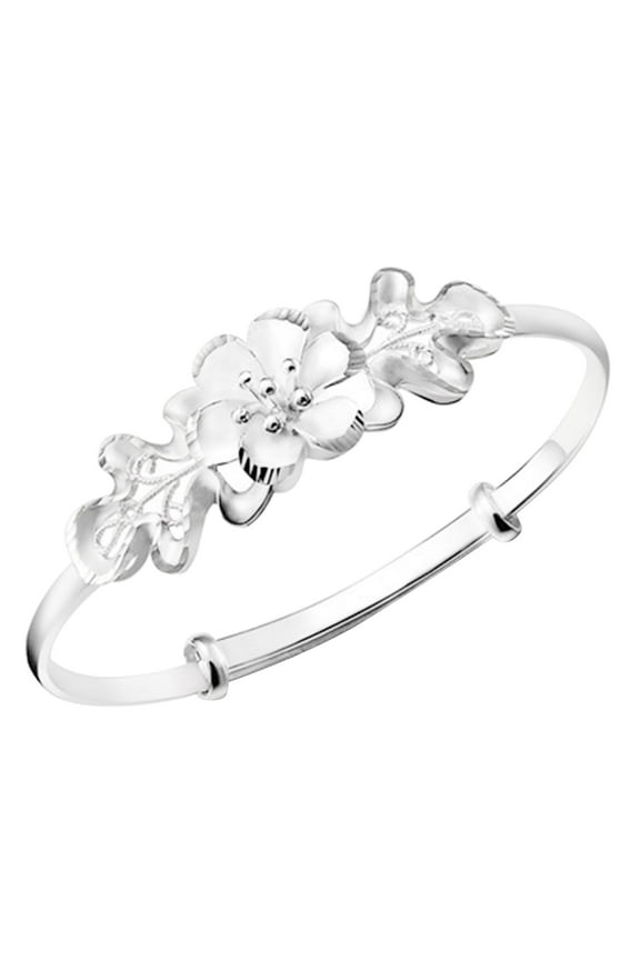 Pure Silver Bracelet Sterling Silver Gypsophila Bracelet Fashion Jewelry Silver Bangle