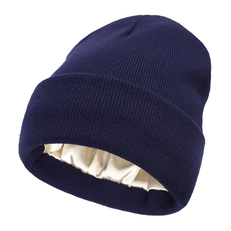 Yuelianxi Satin Lined Beanie for Women Knit Satin Lined  display picture 1
