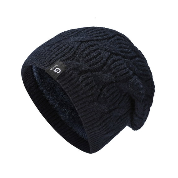 Yuelianxi Womens Mens Granular Solid Color Caps Must Have Thickened Cold Proof Ear Guards for Riding