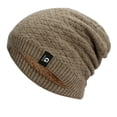 thumbnail image 1 of Yuelianxi Womens and Mens Diamond Check Sweater Cap Men's Cycling Soft Knit Cap, 1 of 4