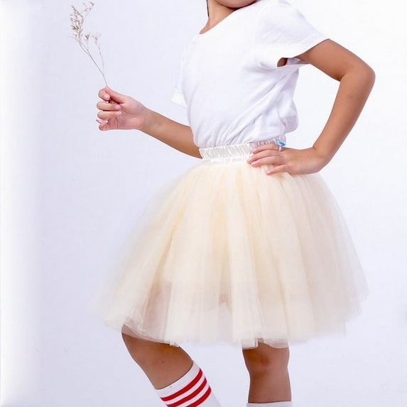 Yuemengxuan Female Mid Length Tulle Tutu Lovely Skirt, Children Adults Knee Length Party Clothes
