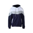 thumbnail image 1 of Yuemengxuan Men Contrast Color Hooded Sweatshirt, Loose Long Sleeve Pullover with 2 Pockets, 1 of 8