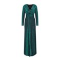 thumbnail image 1 of Yuemengxuan Plus Size Women One Piece Dress, Sexy Deep V Neck Long Dress Waist Belt Long Sleeve, 1 of 8
