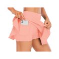 thumbnail image 1 of Yuemengxuan Women Casual Sports Skort with Pockets, Solid Color High Waist Pleated Skirt, 1 of 2
