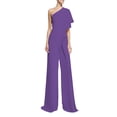 thumbnail image 1 of Yuemengxuan Women Elegant Graceful Siamese Trousers, Solid Color Ruffled One-Shoulder Jumpsuit, 1 of 2