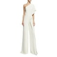 thumbnail image 1 of Yuemengxuan Women Elegant Graceful Siamese Trousers, Solid Color Ruffled One-Shoulder Jumpsuit, 1 of 3