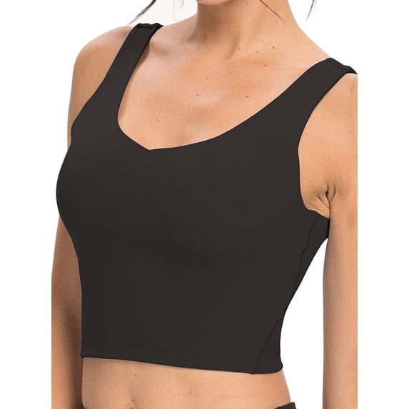 Yuemengxuan Women Low-cut Sports Bra, Solid Color Wire Free Backless Workout Vest for Summer