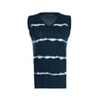 thumbnail image 1 of Yuemengxuan Women Soft Sleeveless T-shirt, Casual Striped Pattern V-neck Tank Tops, 1 of 8