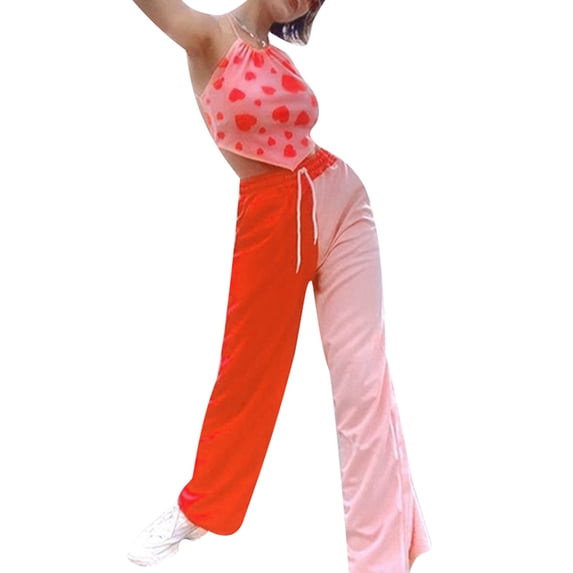 Yuemengxuan Women's Halter Sleeveless Self Tie Backless Rib Knit Hanky Hem Camisole