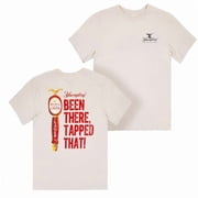 Yuengling 898304-medium Been There, Tapped That Front & Back Print T-Shirt - Beige - Medium