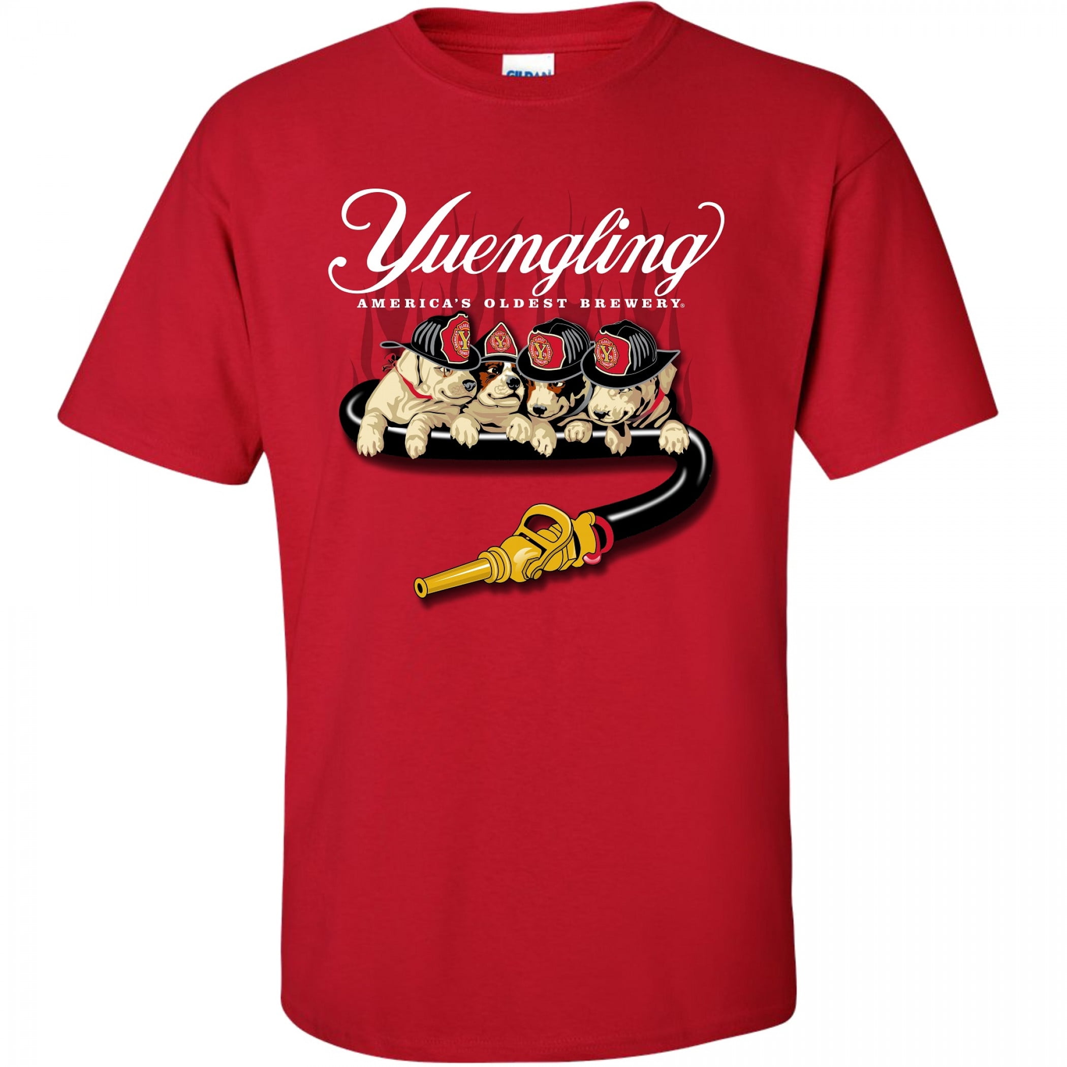 Yuengling Fire Dogs Red T-Shirt-Large - Walmart.com