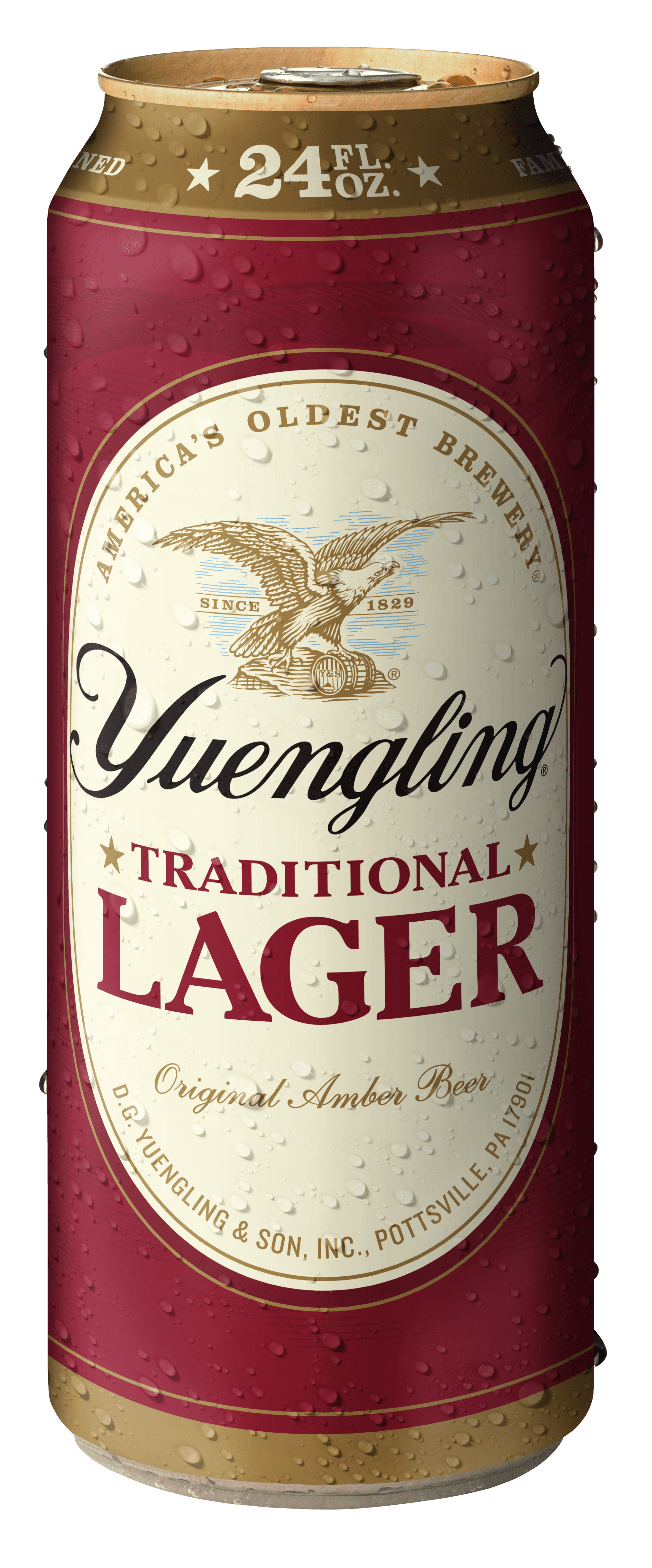 Yuengling Lager Beer, 24 fl oz Aluminum Can, 4.5% ABV, Domestic Lager