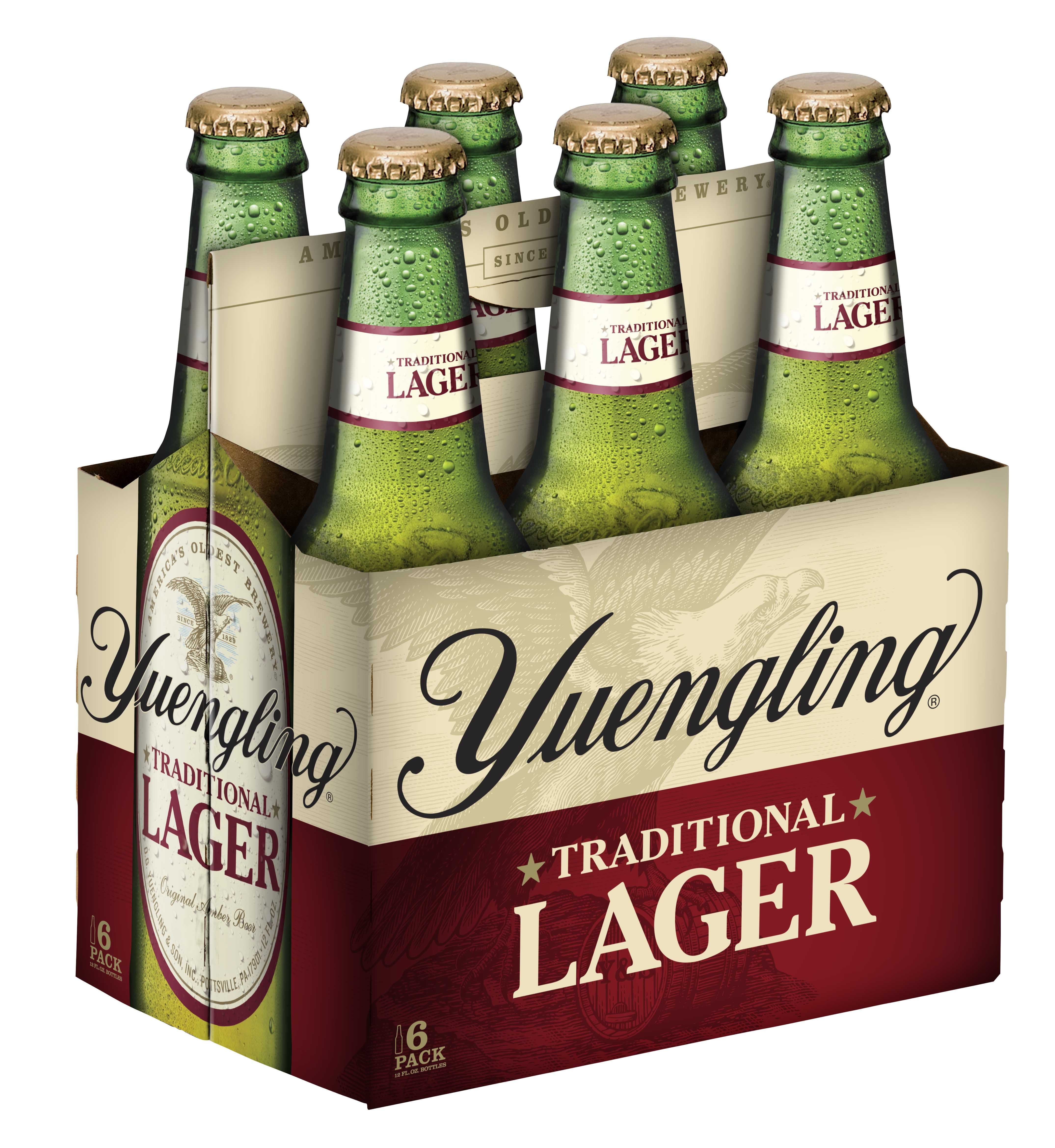 Yuengling Lager Beer, 6 Pack Beer, 12 fl. oz. Bottles, 4.5% ABV, Domestic Lager