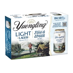Yuengling Light Lager Beer, 24 Pack Beer, 12 fl oz Aluminum Cans, 4.0% ABV, Domestic Lager