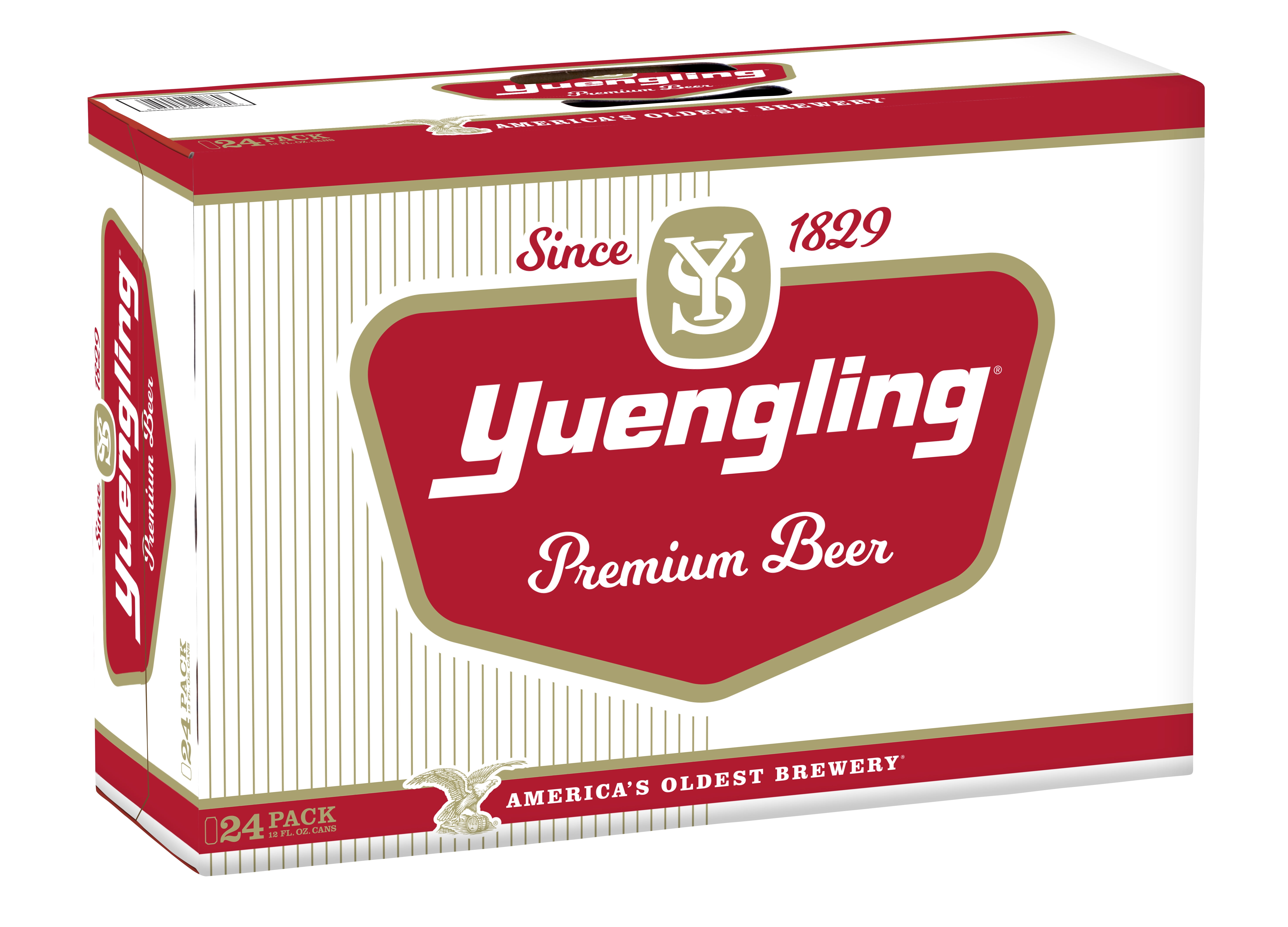 Yuengling Premium Beer, 24 Pack Beer, 12 fl oz Aluminum Cans, 4.5% ABV, Domestic Lager