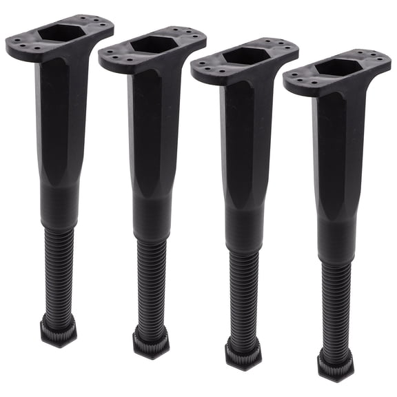 FESTFENDS Adjustable Bed Support Legs Black 4Pcs 7.7X3.5X1.6In