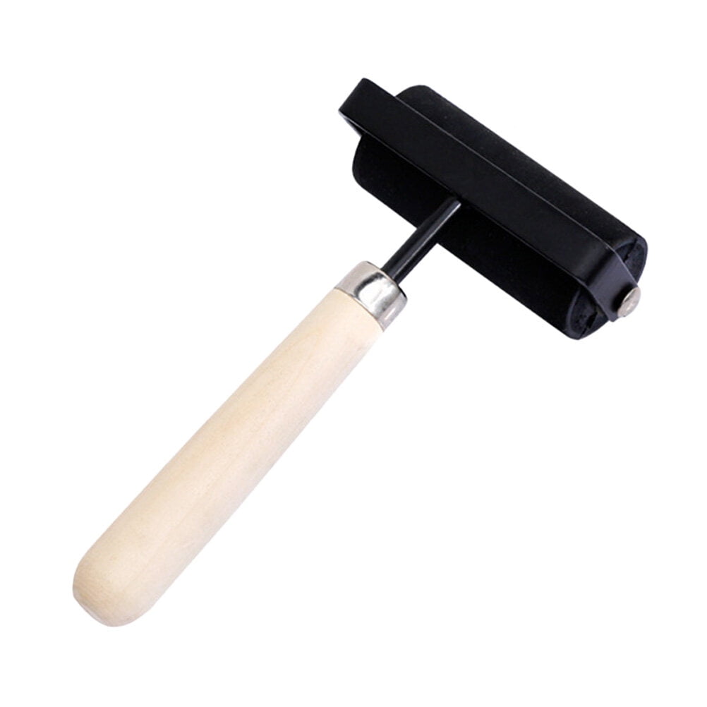 Yueyihe Rubber Roller Brayer with Solid Wooden Handle Ink Roller for Printing Scrapbooks