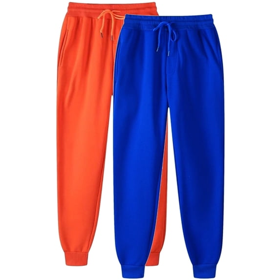 SwiftWear 2 Pack Sweatpants for Women Casual Fashion Solid Color Home Pants for Sports Outside Binding Leg Pants L