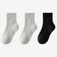 thumbnail image 1 of SwiftWear 3 Pack Long Athletic Socks for Kids Unisex Solid Cotton Socks for Boys Girls Soft Mid-Calf School Uniform Socks, 1 of 7