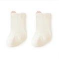 thumbnail image 1 of Yufatyle Baby Girl/Boy Crew Socks Unisex Toddler Cotton Socks Soft Solid Color Short Socks, Beige, 1 of 3