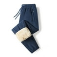 thumbnail image 1 of SwiftWear Blue Women's Fleece Sherpa Lined Sweatpants Winter Warm Pants Lounge Athletic Joggers Straight Leg Pants with Drawstring Pockets M, 1 of 7