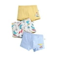 thumbnail image 1 of Yufatyle Boys' Boxer Briefs, 3Pcs Cotton Dinosaur Breathable Comfy Underwear for Kids 2-13T, 1 of 3
