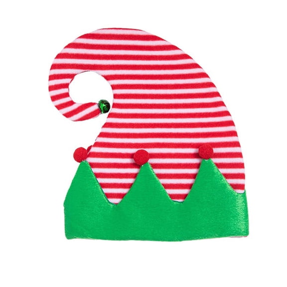 SwiftWear Christmas Hats Unisex Elf Hats Jingle Bells Xmas Hats for Kids Adults, Funny Hats for Christmas Party Gifts