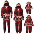 thumbnail image 1 of SwiftWear Christmas Matching Family Onesie Pajamas Hoodie One Piece Pajamas Zipper Plaid Sleepwear Xmas Gift Set for Family, 1 of 5