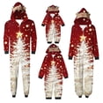 thumbnail image 1 of SwiftWear Christmas Onesie for Adult & Kid, Red Matching Christmas Pajamas for Family, One Piece Sleepwear for Women, 1 of 6