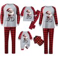 thumbnail image 1 of SwiftWear Christmas Pajamas for Family Matching Set, Santa Claus Print Xmas PJs for Couples, Holiday Sleepwear for Women, 1 of 4