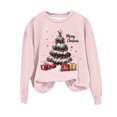 thumbnail image 1 of Yufatyle Christmas Sweatshirt for Women Holiday Long Sleeve Xmas Tree Pullover Crewneck Lightweight Shirt Fall Fashion Tops XXL, 1 of 3