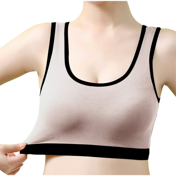 SwiftWear Cotton Bras for Women Wirefree -Colorblock Wireless Bra for Women , Comfortable Soft Everyday Bras, Bras for Women No Underwire Pink Sports Bras