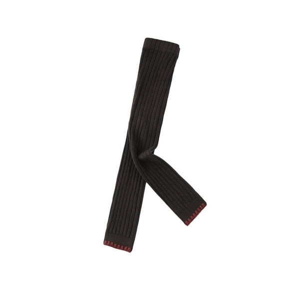 Yufatyle Dark Gray Toddler Girls Cropped Leggings Striped Spring Autumn Solid Color Cotton Pants Footless Leggings for 0-8 Years