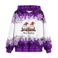 thumbnail image 1 of SwiftWear Fairy Hoodies for Unisex Kids Hooded Sweatshirt Long Sleeve Pullover Top Fall Plaid Tops for Boy and Girl 2-14T, Purple, 1 of 4