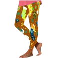 thumbnail image 1 of SwiftWear Funny Christmas Leggings for Women High Waist Yoga Pants Stretchy Ankle Length Running Tights Xmas Gifts, Yellow XL, 1 of 5