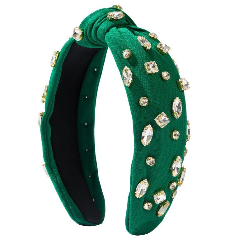 SwiftWear Green Headband, Wide Top Knot Headband with  display picture 1