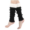 thumbnail image 1 of SwiftWear Leg Warmers for Women Girl Y2K Ribbed Leg Warmer Fleece Plush Trim Knitted Christmas Socks Calf Cover Boot Socks, 1 of 3