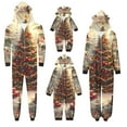 thumbnail image 1 of SwiftWear Matching Family Pajamas Set Christmas Elk Antler Hooded Romper Zip-Up Jumpsuit Soft Loungewear, 1 of 4