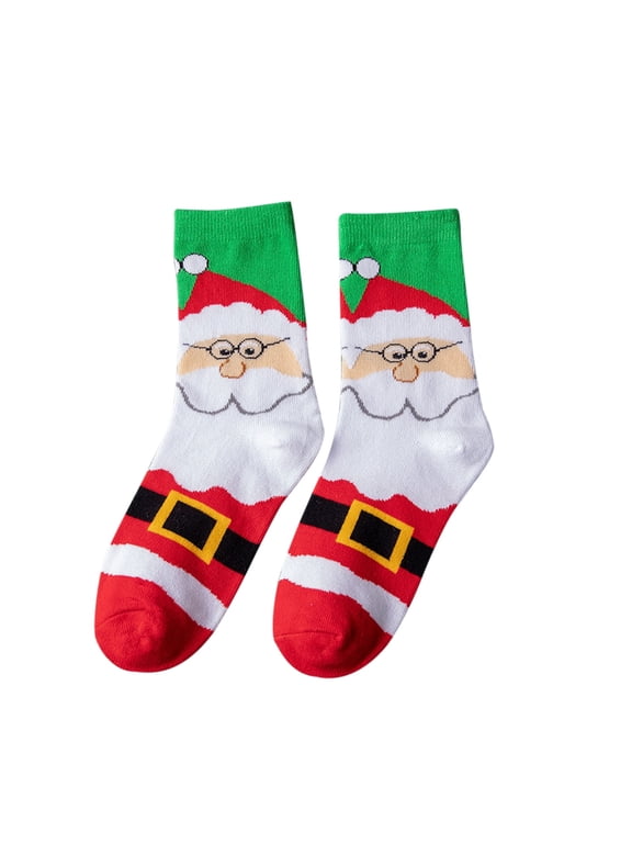 Men Christmas Socks Funny Crew Sock for Male Colorful Novelty Patterned Holiday Xmas Socks