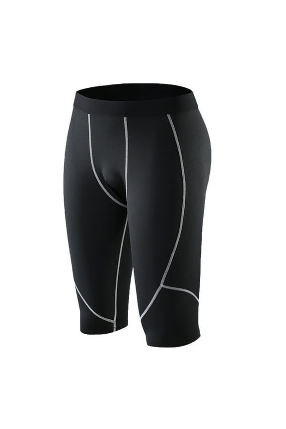 Men's Compression Shorts Athletic Running Underwear Workout Quick Dry Active Tights Bodybuilding Gym Shorts L